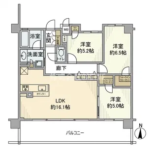 エスリード南草津グランプレイス【3階】の間取り