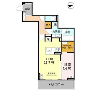 RESIDENCE KAZE 桜【3階】の間取り