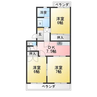パルティールS【1階】の間取り
