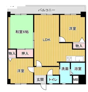 サンヴェール春日【5階】の間取り
