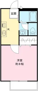 パリハイツ A【2階】の間取り