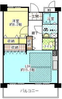 公社賃貸SMALIO 東長居【1階】の間取り