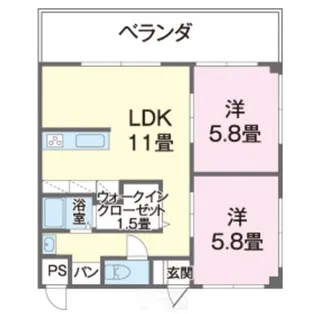 アビタシオン23【5階】の間取り