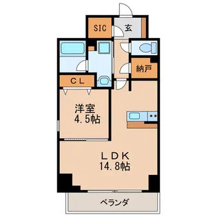 パークアクシス新栄【6階】の間取り
