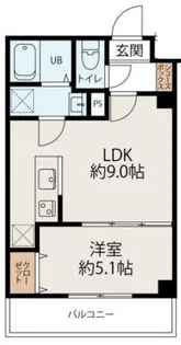 コネクトパークヒルズ新田町【4階】の間取り