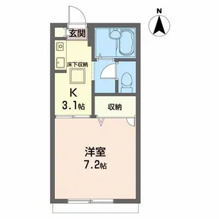 アスカル泉ヶ丘【1階】の間取り