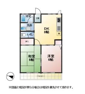 シークヴィラ愛宕【2階】の間取り