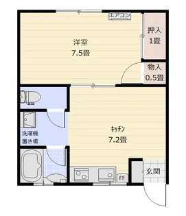 グリーンコーポ【1階】の間取り