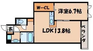 セジュールモモヤマ【2階】の間取り