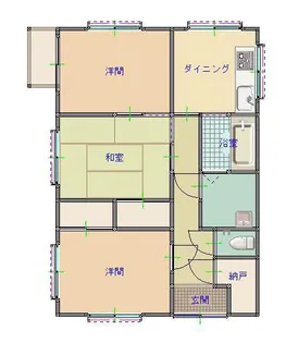 岩手県北上市相去町十二の木【一戸建】の間取り