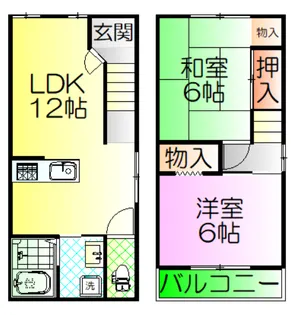 大阪府堺市西区浜寺石津町中4【一戸建】の間取り