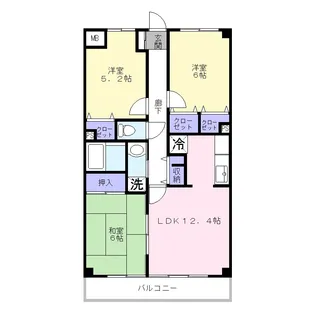 アレグリア芝山【1階】の間取り