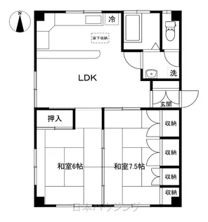 グランフォルムアライ【1階】の間取り