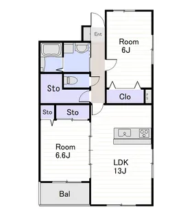 グランII【3階】の間取り