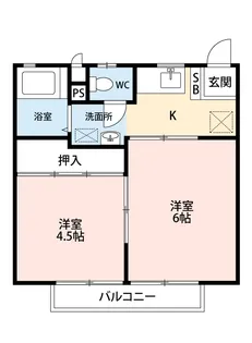 田中ハイツ【2階】の間取り
