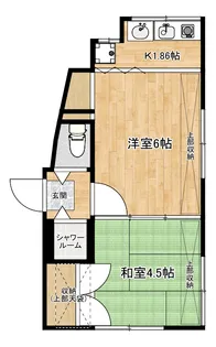 ホーリー・ハウス【2階】の間取り