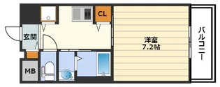 レジデンス南森町【11階】の間取り