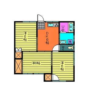 レジデンスつかだC【1階】の間取り