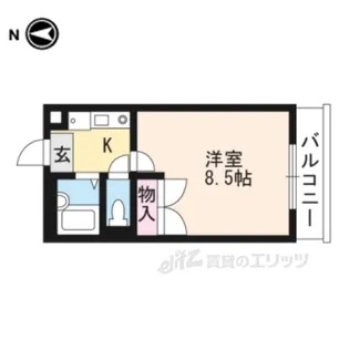 レオパレスドリーム浪漫【1階】の間取り