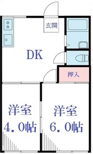 ハイツトキザキ【1階】の間取り