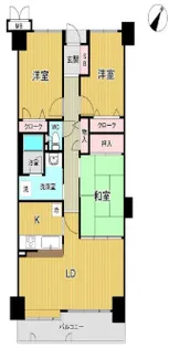 サーパス諏訪野【4階】の間取り