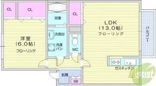 コンフォールM1【1階】の間取り