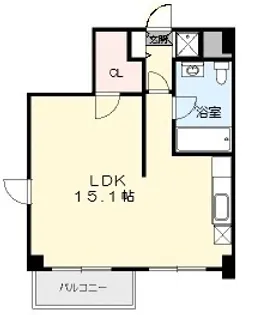 ASレジデンス材木町【8階】の間取り