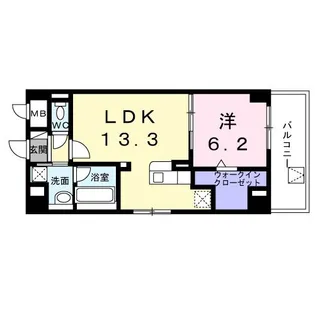 Y’s STATE 天王台【2階】の間取り