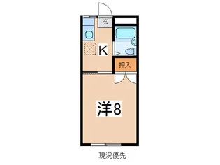 ライオンズハイツT【2階】の間取り