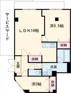 プログレス北野【1階】の間取り