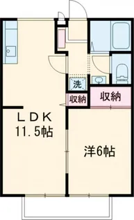 ベルシオンA【1階】の間取り