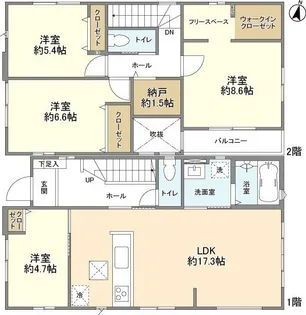 埼玉県さいたま市見沼区大字南中野【一戸建】の間取り