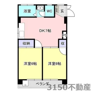 岐阜県岐阜市茜部大川1【マンション】の間取り