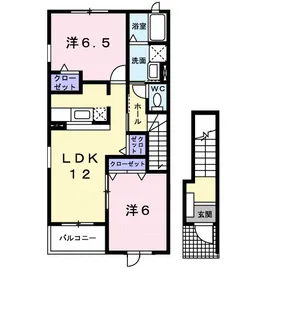神奈川県小田原市飯田岡【アパート】の間取り