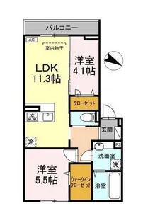 【新築】メルベーユ【3階】の間取り