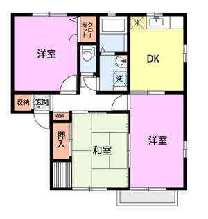 カーサセントラーレA【2階】の間取り