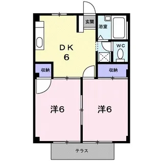 広島県府中市高木町【アパート】の間取り