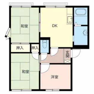 ハイツ南条【1階】の間取り