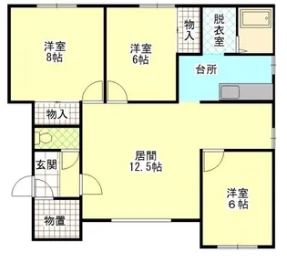 プルメリア【1階】の間取り