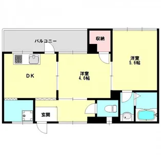 メビウス駒ヶ林レジデンス【3階】の間取り