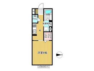 ウィズハイム沢村【2階】の間取り