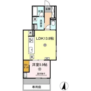 グランフォース【1階】の間取り