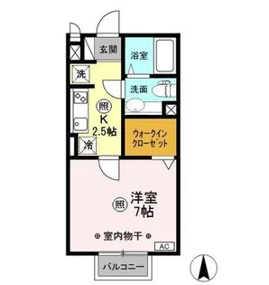 群馬県太田市東矢島町【アパート】の間取り