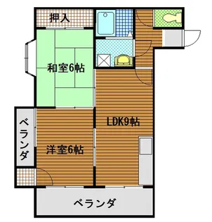 ヴィラ旭【3階】の間取り