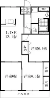 シャングリラ弐番館【2階】の間取り