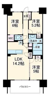 SHINTO CITY C棟【8階】の間取り
