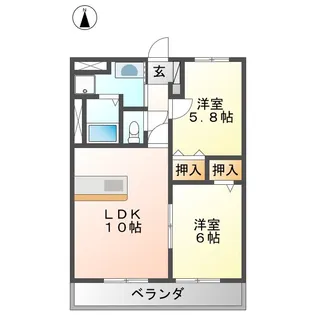 OTTI PLATZ【2階】の間取り