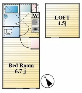 エクラ新子安【1階】の間取り