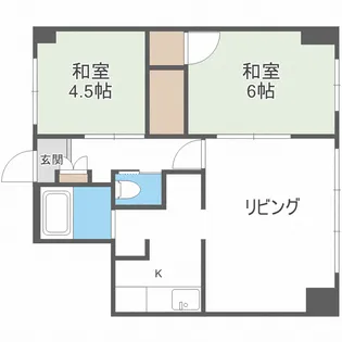 朝日レジデンス【5階】の間取り
