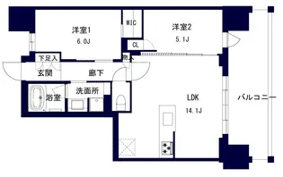 千葉市中央区問屋町計画【7階】の間取り